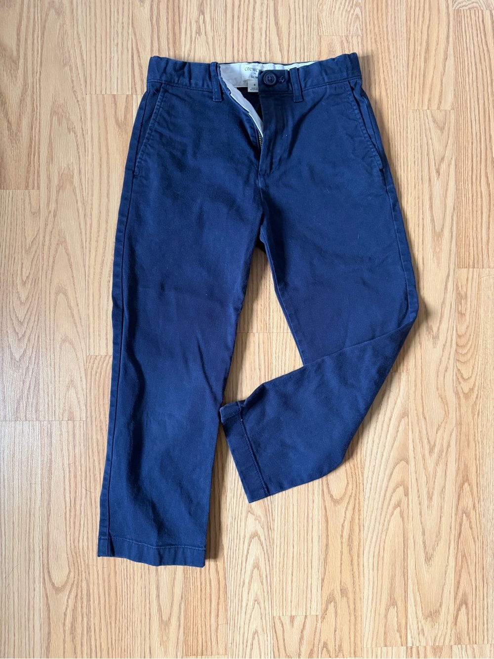 Crewcuts Navy Slim Straight Chinos Boys 6